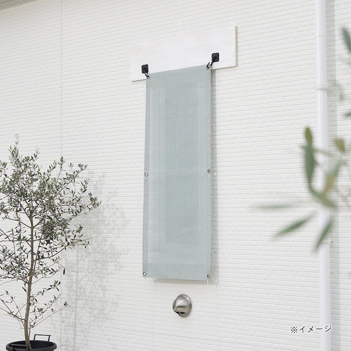 日よけ ピンと張りやすい格子窓用タープ ピント ミントグリーン 60×135cm(販売終了)