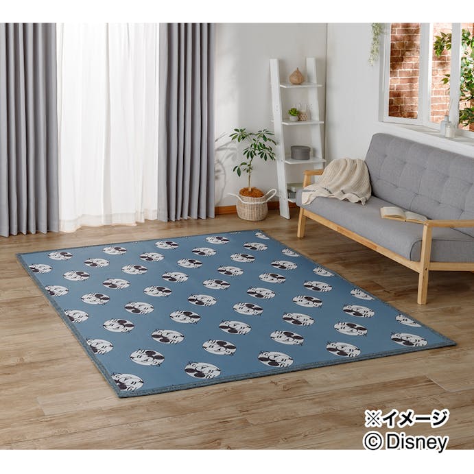 デオクールラグ ミッキーマウス ブルーグレー 190×240cm(販売終了)