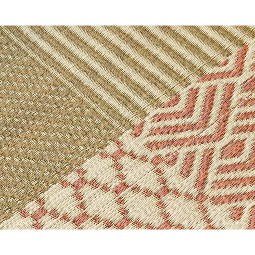 撥水い草ラグ アルザチェック グリーン 180×240cm | ラグ・カーペット