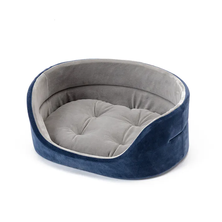 丸型ベッド ネイビー Mサイズ