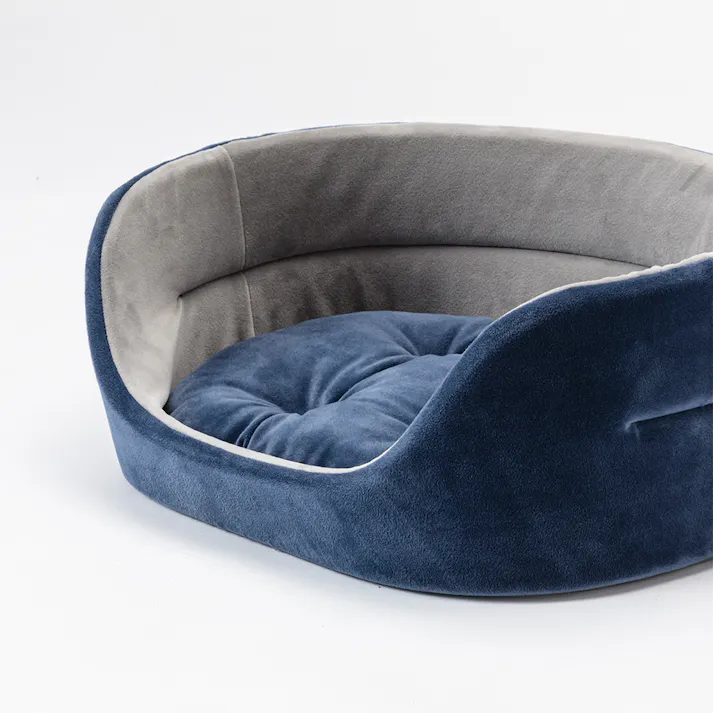 丸型ベッド ネイビー Mサイズ
