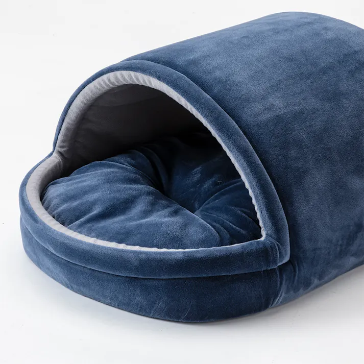 猫用ドームベッド ネイビー Sサイズ