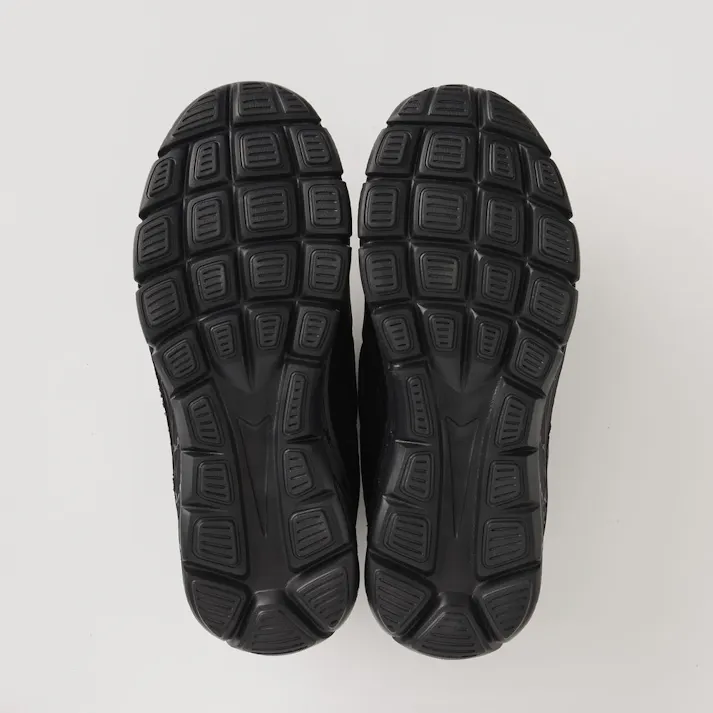 かかとを踏んで履けるモックシューズ 23~24cm ブラック