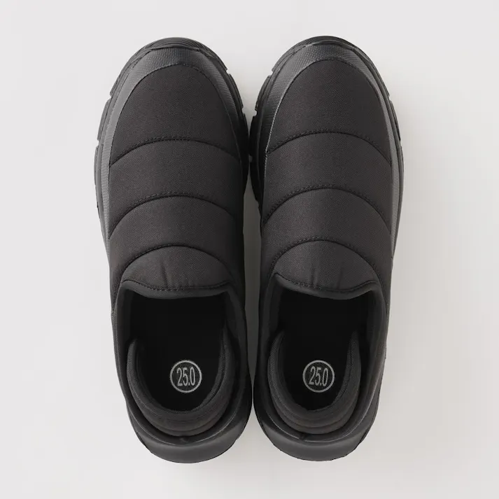 かかとを踏んで履けるモックシューズ 24~25cm ブラック