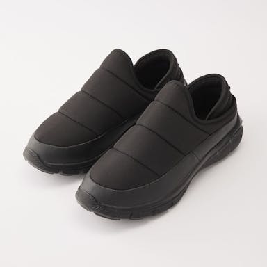 かかとを踏んで履けるモックシューズ 25~26cm ブラック