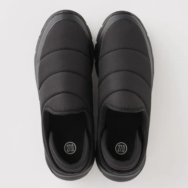 かかとを踏んで履けるモックシューズ 26~27cm ブラック