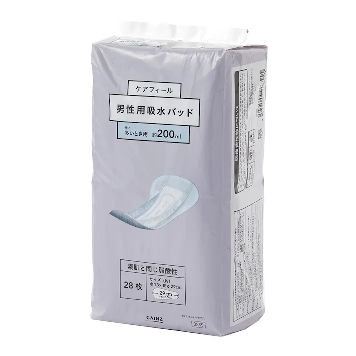 ケアフィール 男性用 吸水パッド 多いとき用 約200ml 28枚