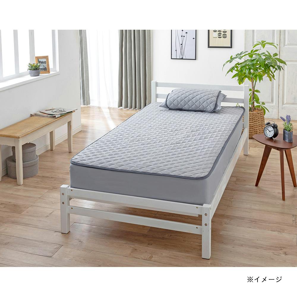 αバランス 敷きパッド 79.2×100cm もっとひんやり 消臭敷パッド Pitapa ブラック ダブル 幅140cm 奥行