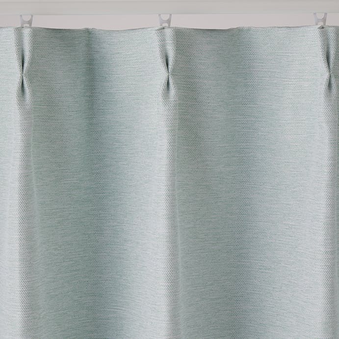 淡い色の遮光カーテン ノーマル ミントグリーン 100×185cm 2枚組