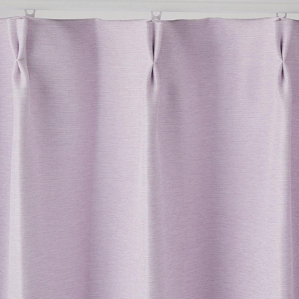 遮光カーテン　145×135　2枚入　白　ホワイト　紫　パープル 淡い色の遮光カーテン ノーマル パープル 200×178cm 1枚入