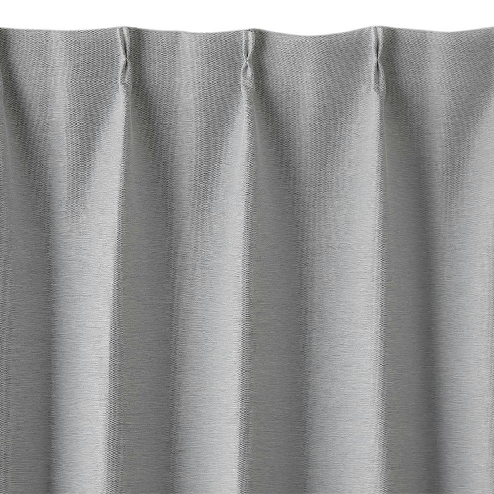 外国製カーテン✖️2枚 淡い色の遮光カーテン ノーマル グレー 100×220cm 2枚組