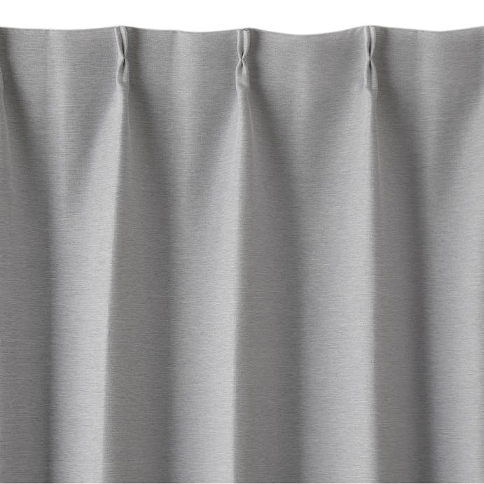 淡い色の遮光カーテン ノーマル グレー 100×220cm 2枚組