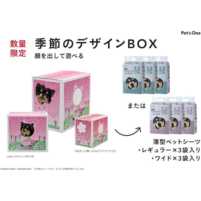 Pet’sOne 薄型ペットシーツ レギュラー 春デザインケース