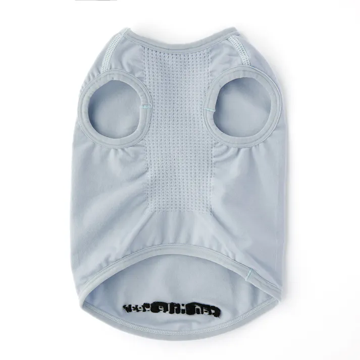 【送料無料】伸縮性に優れたワンちゃん用ウェア アッシュブルー Mサイズ ペット服(犬の服)