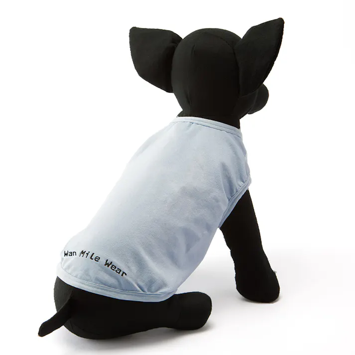 【送料無料】伸縮性に優れたワンちゃん用ウェア アッシュブルー Mサイズ ペット服(犬の服)