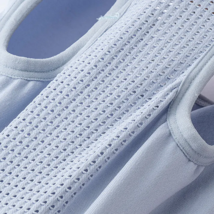 【送料無料】伸縮性に優れたワンちゃん用ウェア アッシュブルー Mサイズ ペット服(犬の服)