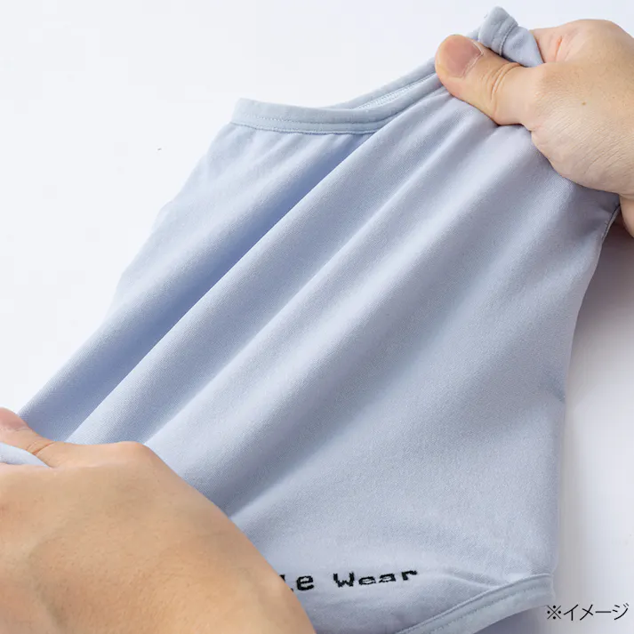 【送料無料】伸縮性に優れたワンちゃん用ウェア アッシュブルー Mサイズ ペット服(犬の服)