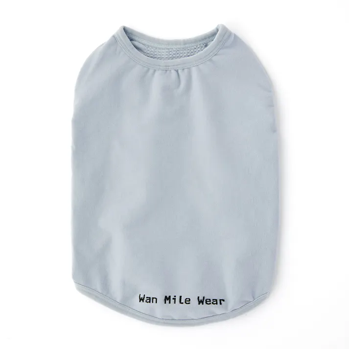 【送料無料】伸縮性に優れたワンちゃん用ウェア アッシュブルー Lサイズ ペット服(犬の服)