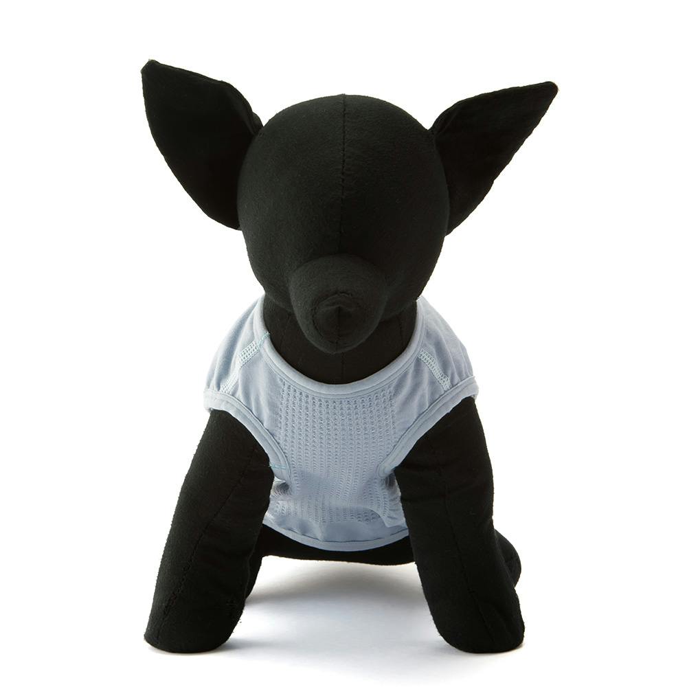 送料無料】伸縮性に優れたワンちゃん用ウェア アッシュブルー MDサイズ