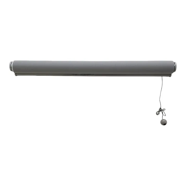 プルコード式ロールスクリーン グレー 60×180cm