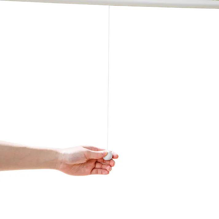 淡い色の遮光プルコード式ロールスクリーン 90×220cm ライトグリーン