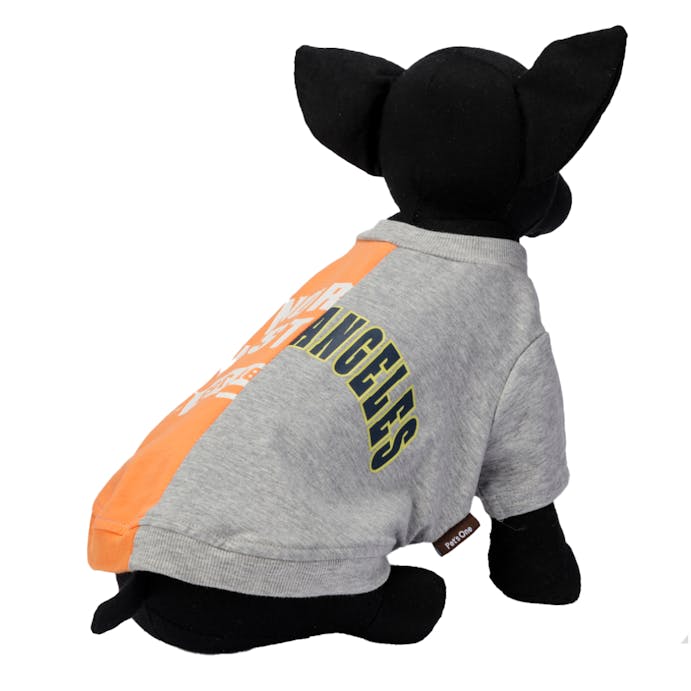 カレッジ切替カットソー オレンジ SDサイズ ペット服(犬の服)