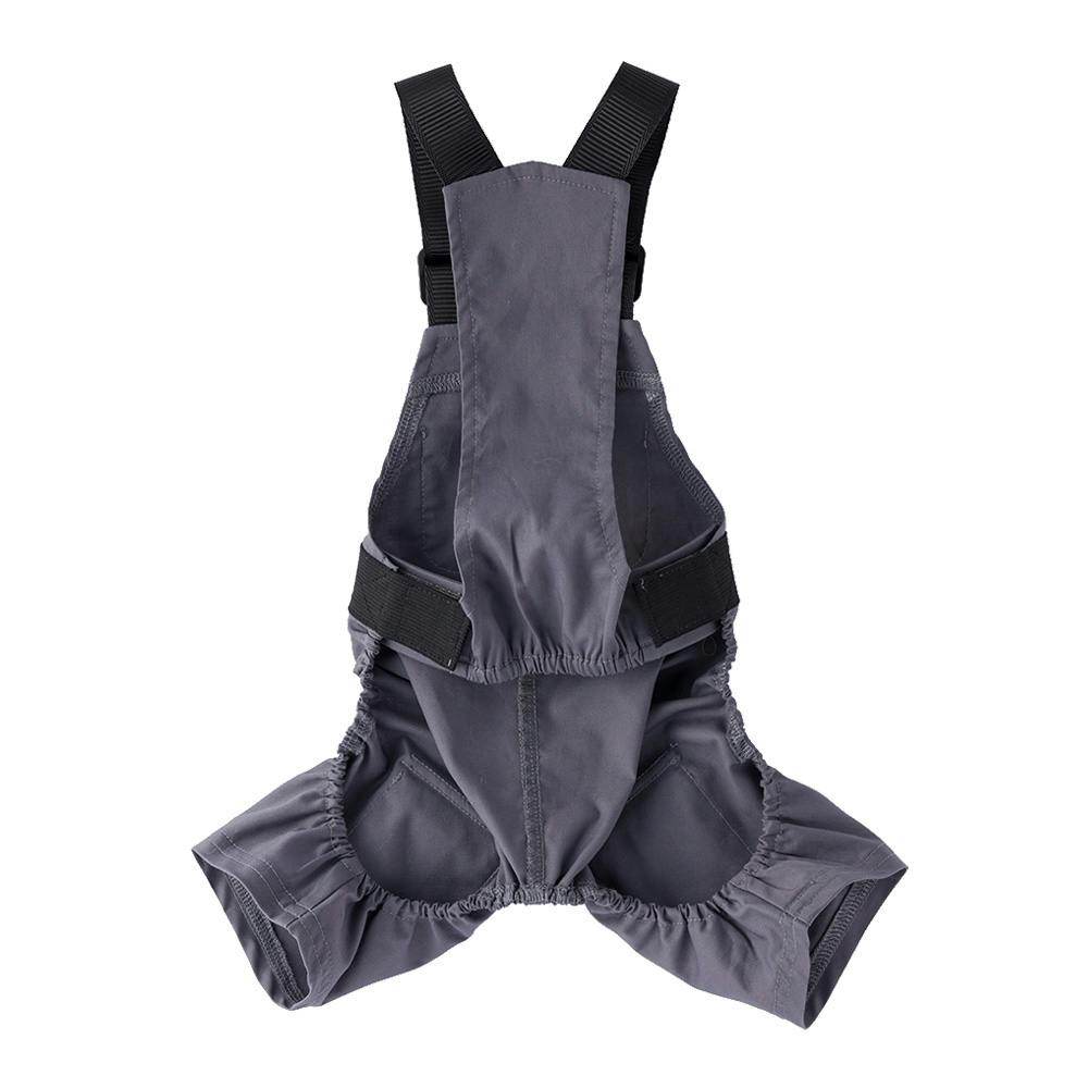 ワークサロペット グレー SSサイズ ペット服(犬の服)(販売終了