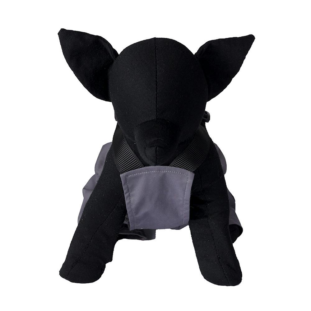 ワークサロペット グレー SSサイズ ペット服(犬の服)(販売終了