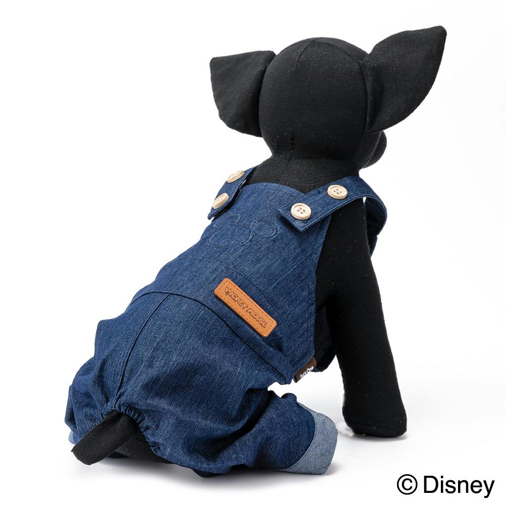 ミッキーマウス　オーバーオールSサイズ デニムオーバーオールミッキーマウス Sサイズ ペット服(犬の服