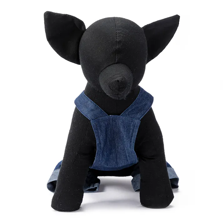 デニムオーバーオールミッキーマウス SDサイズ ペット服(犬の服)(販売終了)