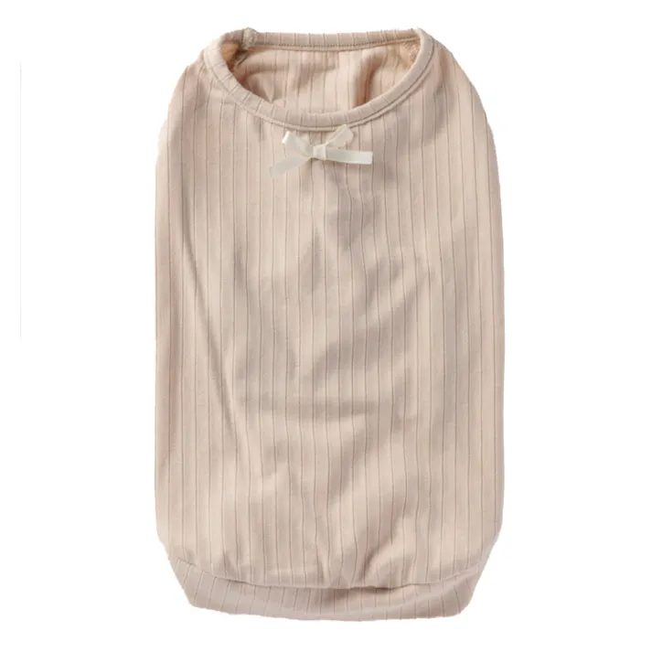 リボン付きテレコニット Mサイズ ペット服(犬の服)(販売終了)