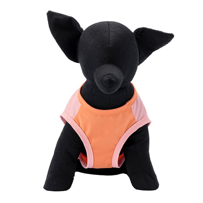 冷感素材使用 スマートロゴカットソー ピンク Lサイズ ペット服(犬の服)
