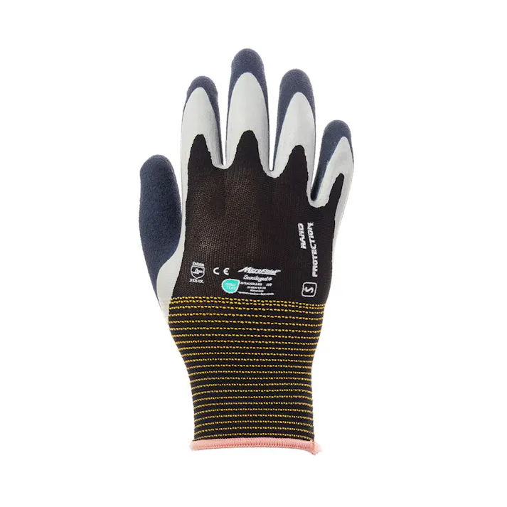 カインズ 土が入りにくいゴム背抜き手袋 S