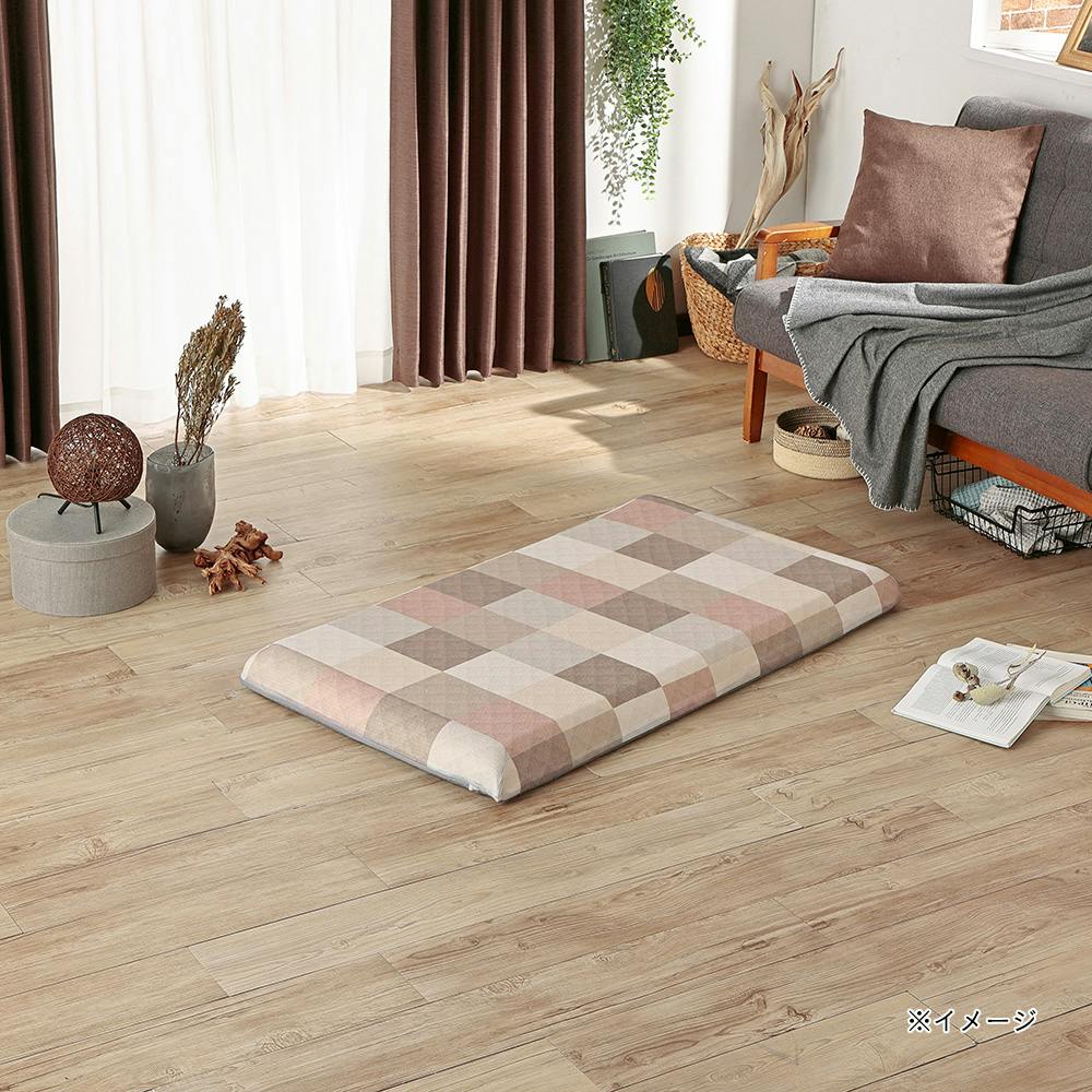 flatty専用カバー チェックブラウン 68×120cm※カバーのみ | 座布団
