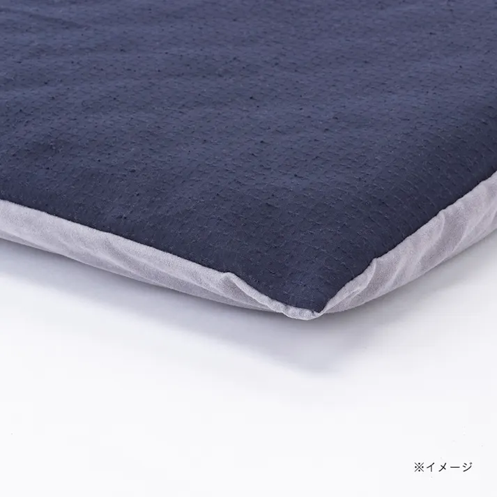 ロングフロアクッションカバー ブラウ ネイビー 68×120cm※カバーのみ