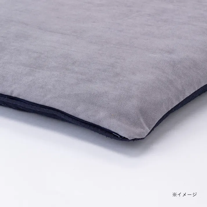 ロングフロアクッションカバー ブラウ ネイビー 68×120cm※カバーのみ