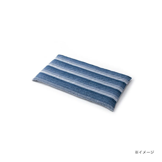 ロングフロアクッションカバー 葵 ブルー 68×120cm