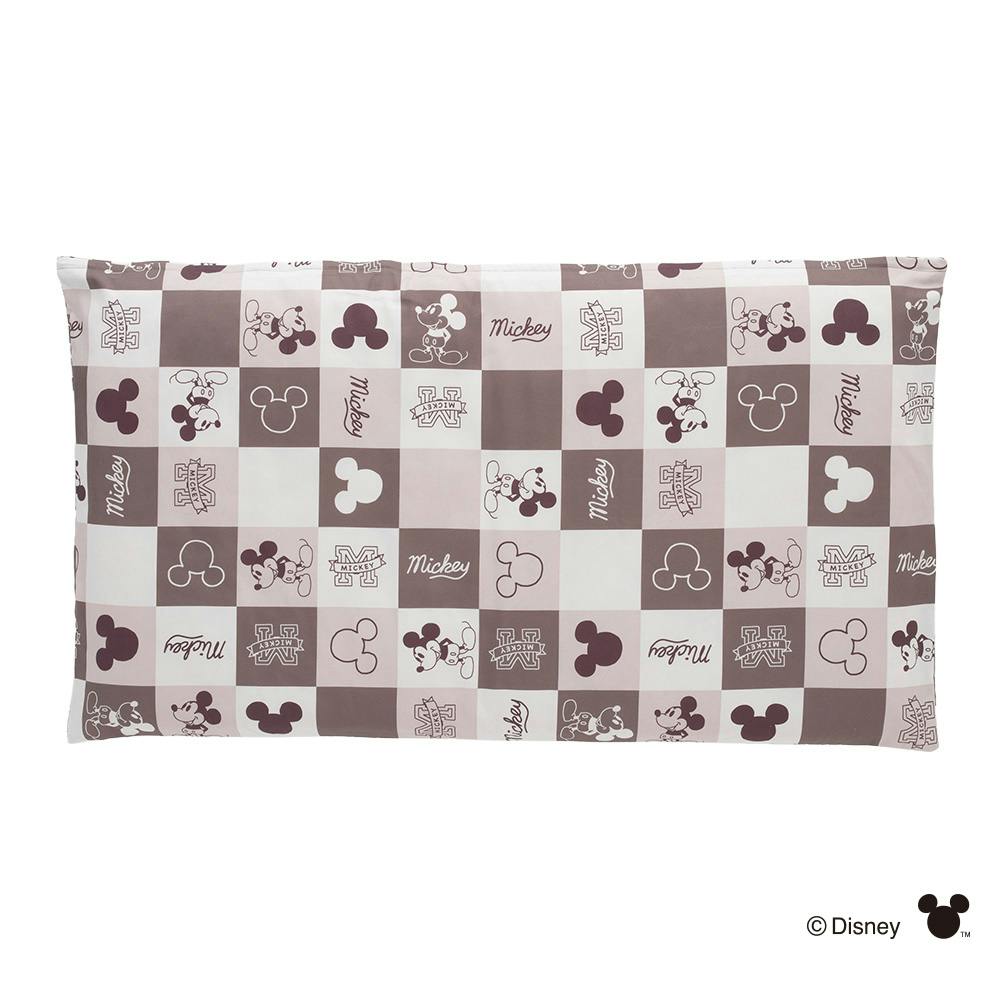 ロングクッションカバー ミッキーマウス ブラウン 幅68cm 奥行120cm