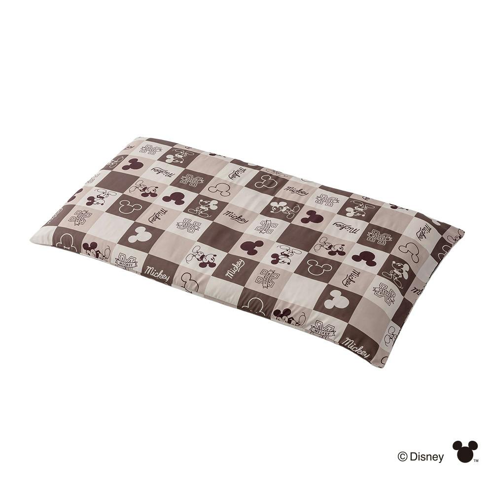 ロングクッションカバー ミッキーマウス ブラウン 幅68cm 奥行120cm