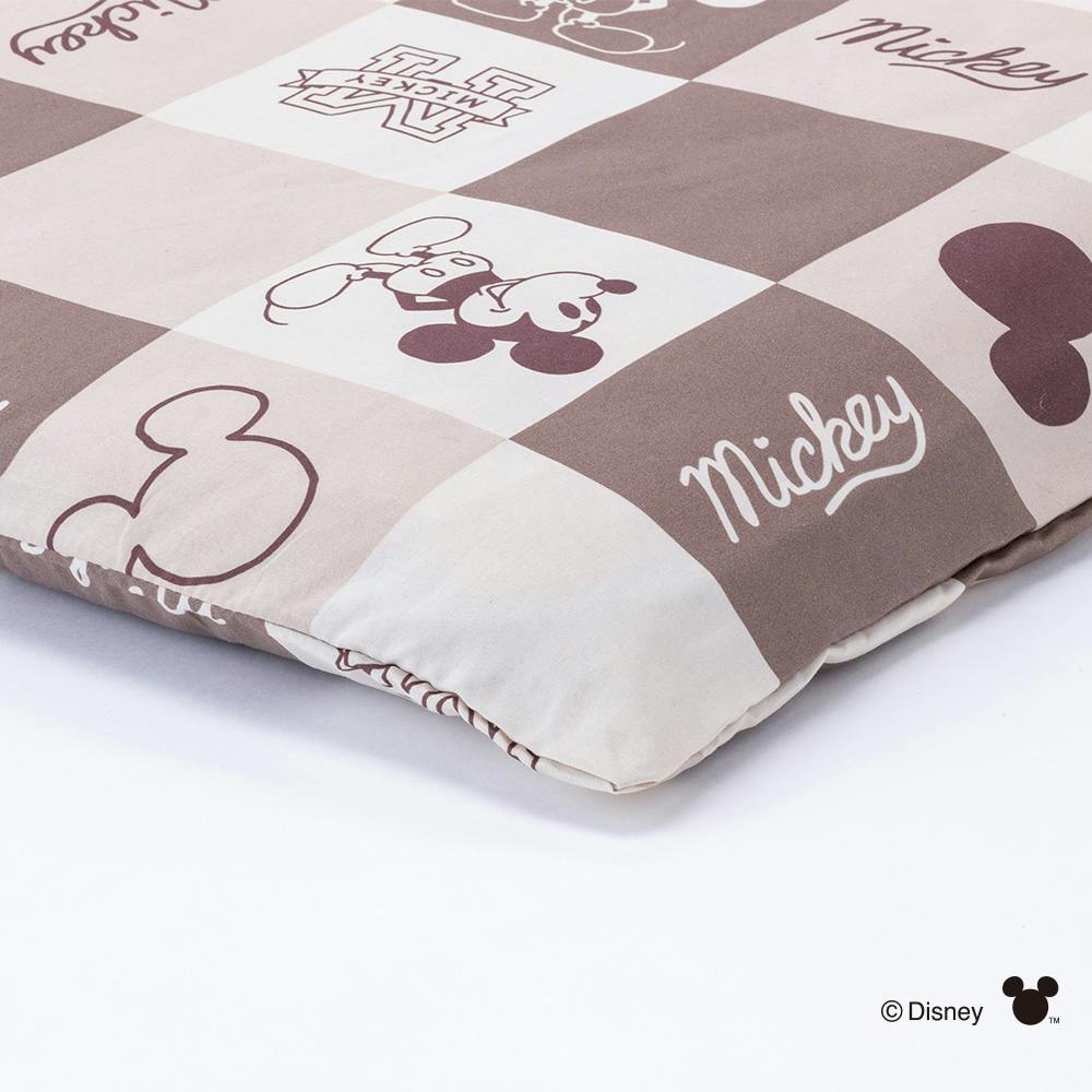 ロングクッションカバー ミッキーマウス ブラウン 幅68cm 奥行185cm