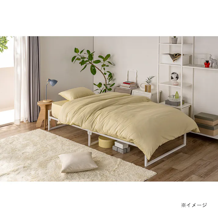 軽くてやわらかいBOXシーツ イエロー ダブル※カバーのみ