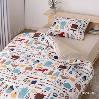 軽くてやわらかい掛ふとんカバー キッチン シングル※カバーのみ