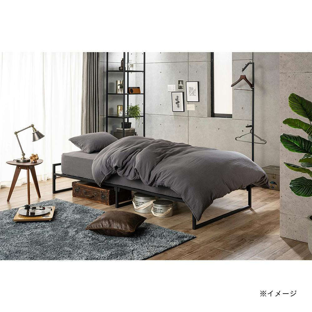 綿100%ガーゼの掛ふとんカバー ブラック ダブル※カバーのみ | 布団・枕