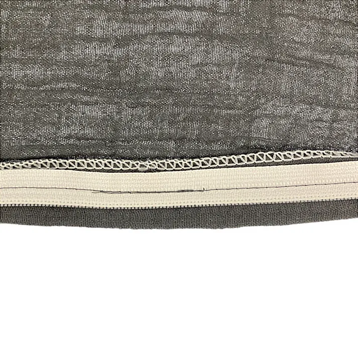 綿100%ガーゼのまくらカバー ブラック 43×63cm※カバーのみ