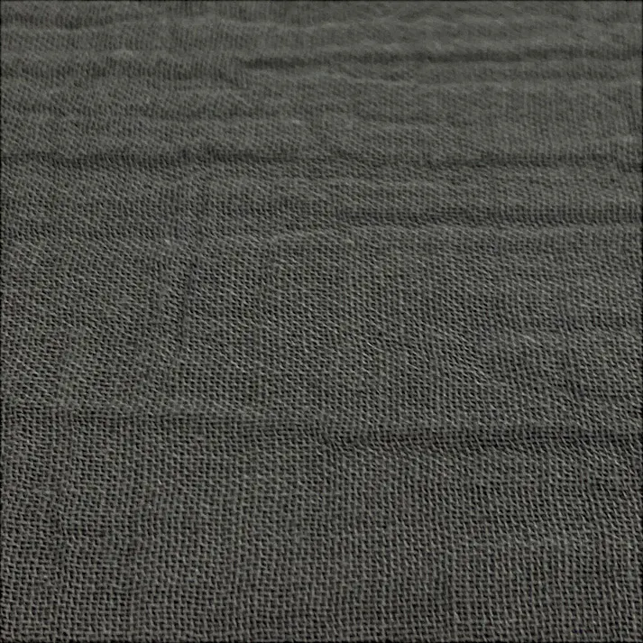 綿100%ガーゼのまくらカバー ブラック 43×63cm※カバーのみ