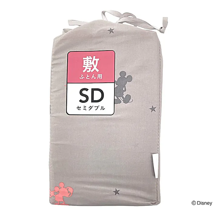 軽くてやわらかい敷ふとんカバー ミッキーマウス セミダブル 幅125cm 奥行215cm※カバーのみ