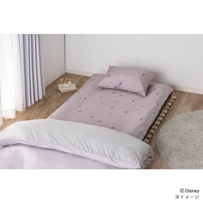 軽くてやわらかい敷ふとんカバー ミッキーマウス ダブル 幅145cm 奥行215cm※カバーのみ