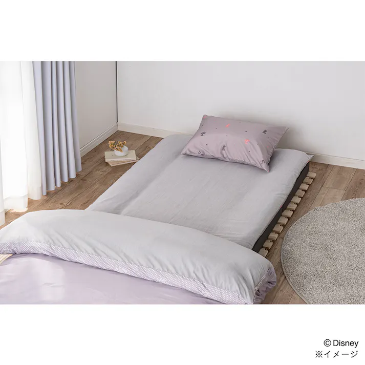 軽くてやわらかい敷ふとんカバー ミッキーマウス ダブル 幅145cm 奥行215cm※カバーのみ