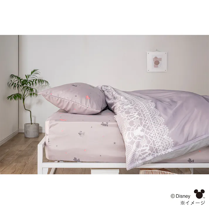 軽くてやわらかいBOXシーツ ミッキーマウス シングル※カバーのみ