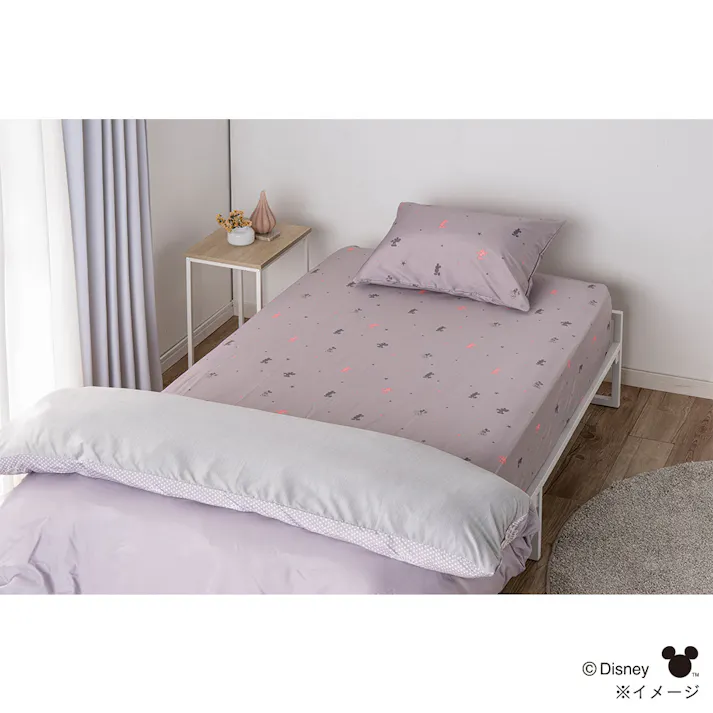 軽くてやわらかいBOXシーツ ミッキーマウス シングル※カバーのみ